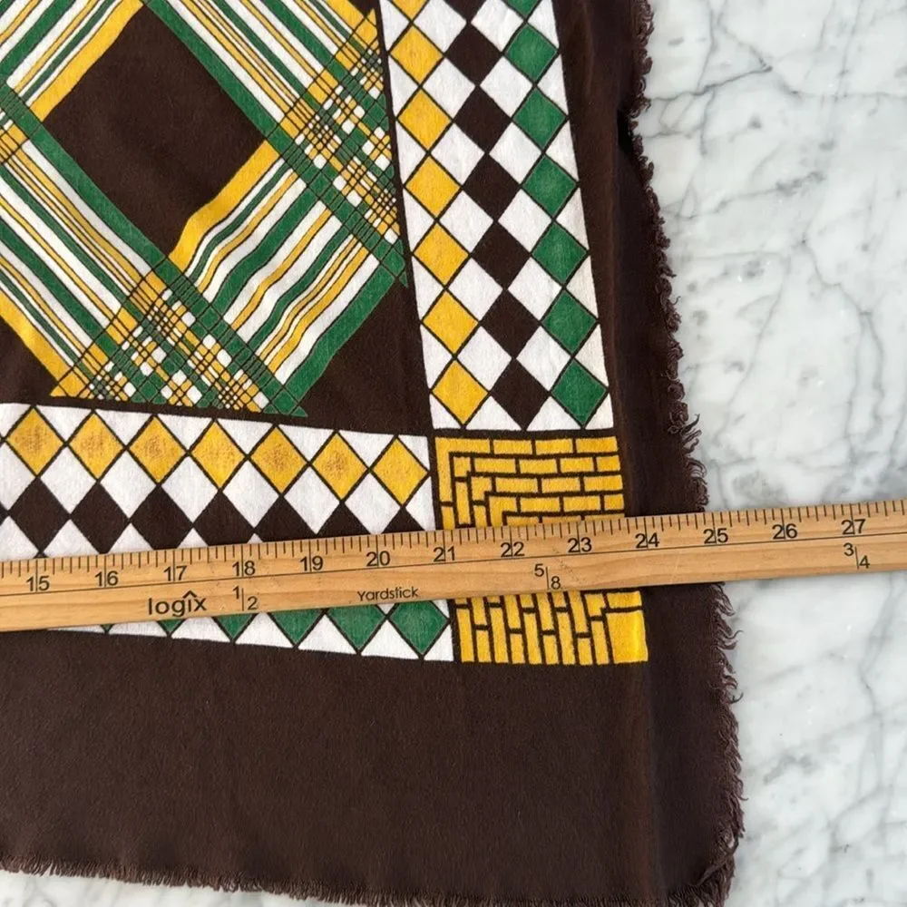 Vintage 60’s - 70’s Scarf Neck Tie Accessory 25x31”